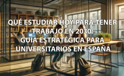 Qué estudiar hoy para tener trabajo en 2030