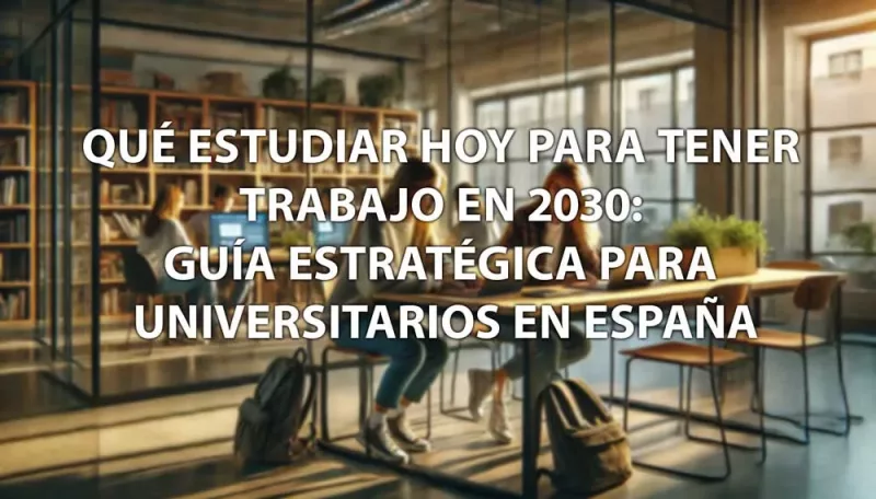 Qué estudiar hoy para tener trabajo en 2030