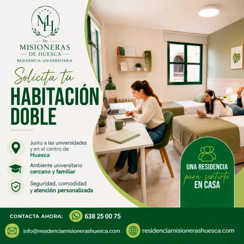 Abiertas las solicitudes para la residencia universitaria de huesca